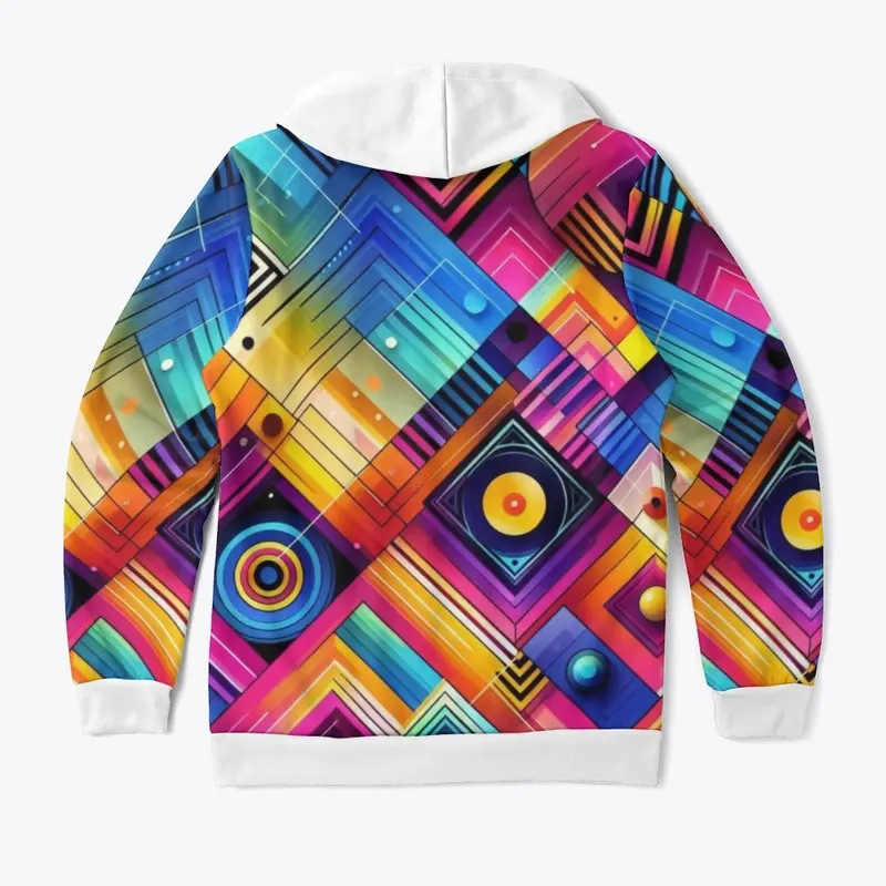 Vibrant All-Over Printed Hoodie