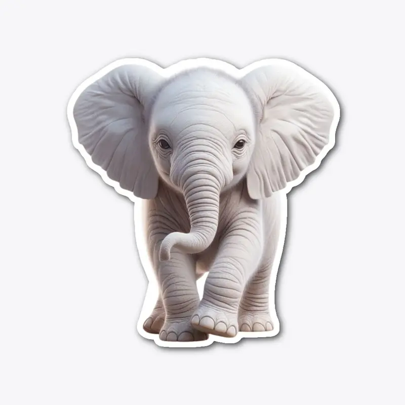 White Baby Elephant