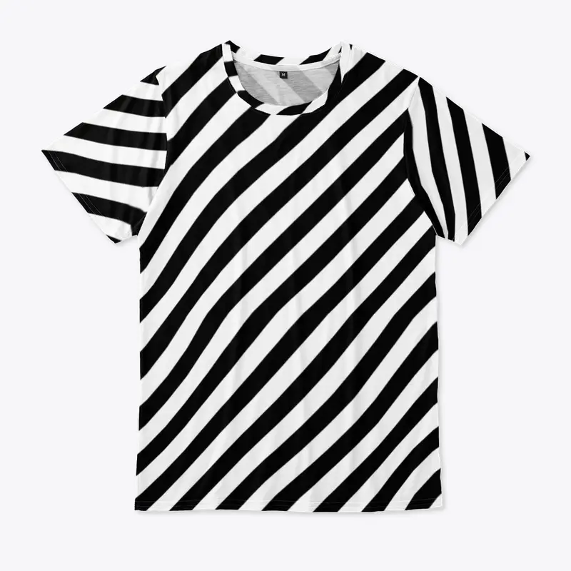 Black and white Stripes - All over Print