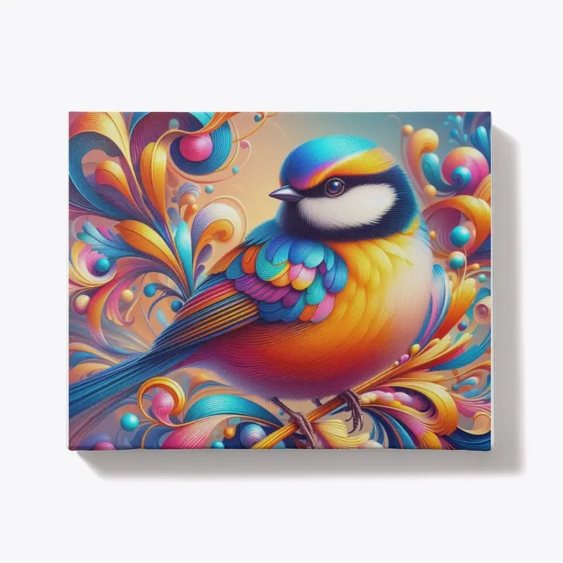 AI Colorful Bird Wall Art