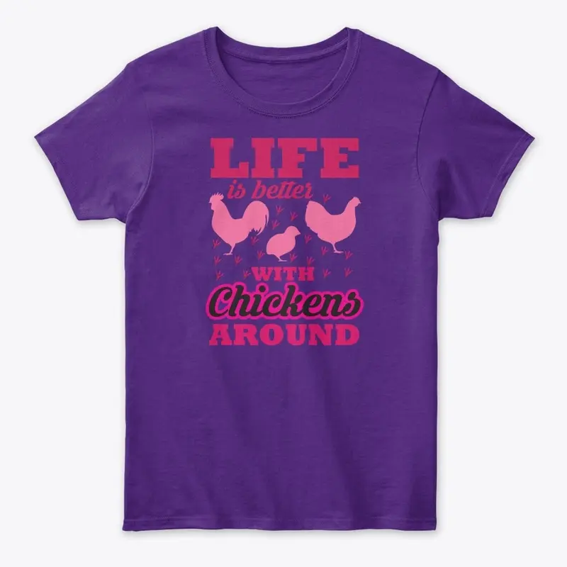 Life is better with chicken around 